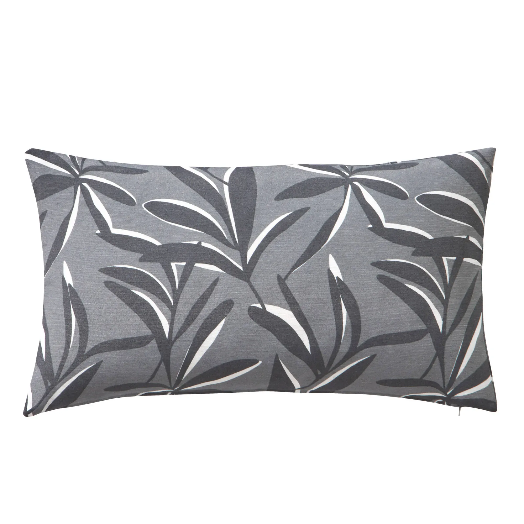 Kussenhoes<Blancheporte Kussenhoes met bladerenprint grijs