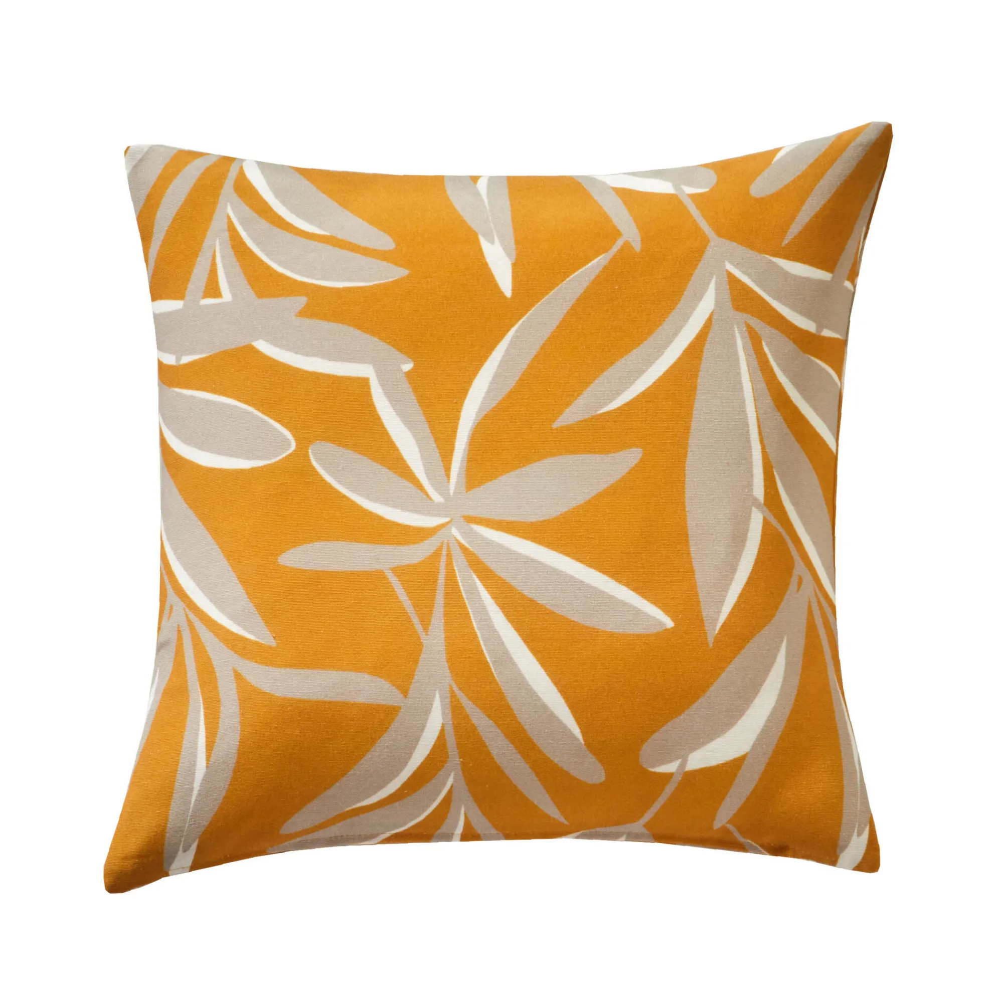 Kussenhoes<Blancheporte Kussenhoes met bladerenprint honing