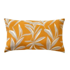 Kussenhoes<Blancheporte Kussenhoes met bladerenprint honing