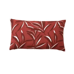 Kussenhoes<Blancheporte Kussenhoes met bladerenprint terracotta