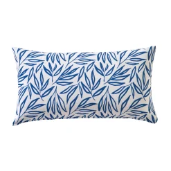 Kussenhoes<Blancheporte Kussenhoes met bladerenprint Madère - set van 2 blauw