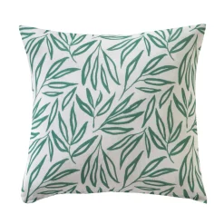 Kussenhoes<Blancheporte Kussenhoes met bladerenprint Madère - set van 2 groen