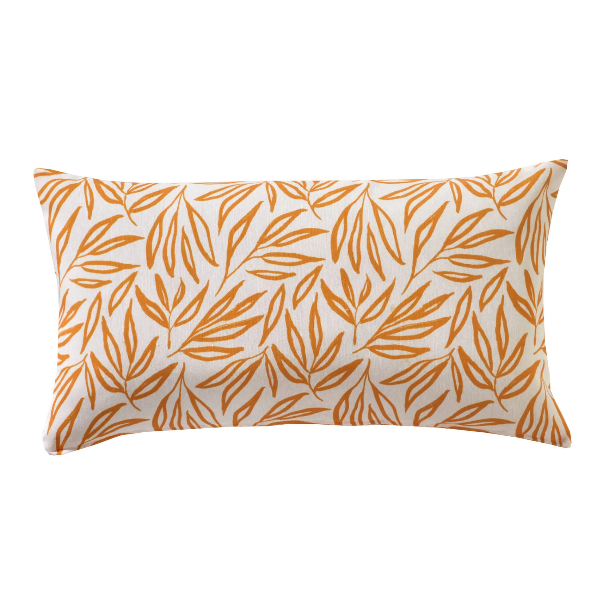 Kussenhoes<Blancheporte Kussenhoes met bladerenprint Madère - set van 2 oker