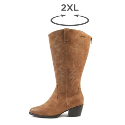 Laarzen|Schoenen<Gabylou Laarzen in santiagstijl IRINA VARIO 2XL taupe