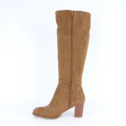 Laarzen|Schoenen<Blancheporte Laarzen met hak, lintje aan de enkel karamel