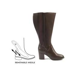 Laarzen|Schoenen<Gabylou Laarzen met hakken ROMY VARIO 3XL bruin