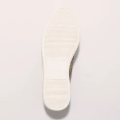 Baskets En Sneakers|Schoenen<Blancheporte Lage sneakers met rits in soepel en glanzend leer taupe