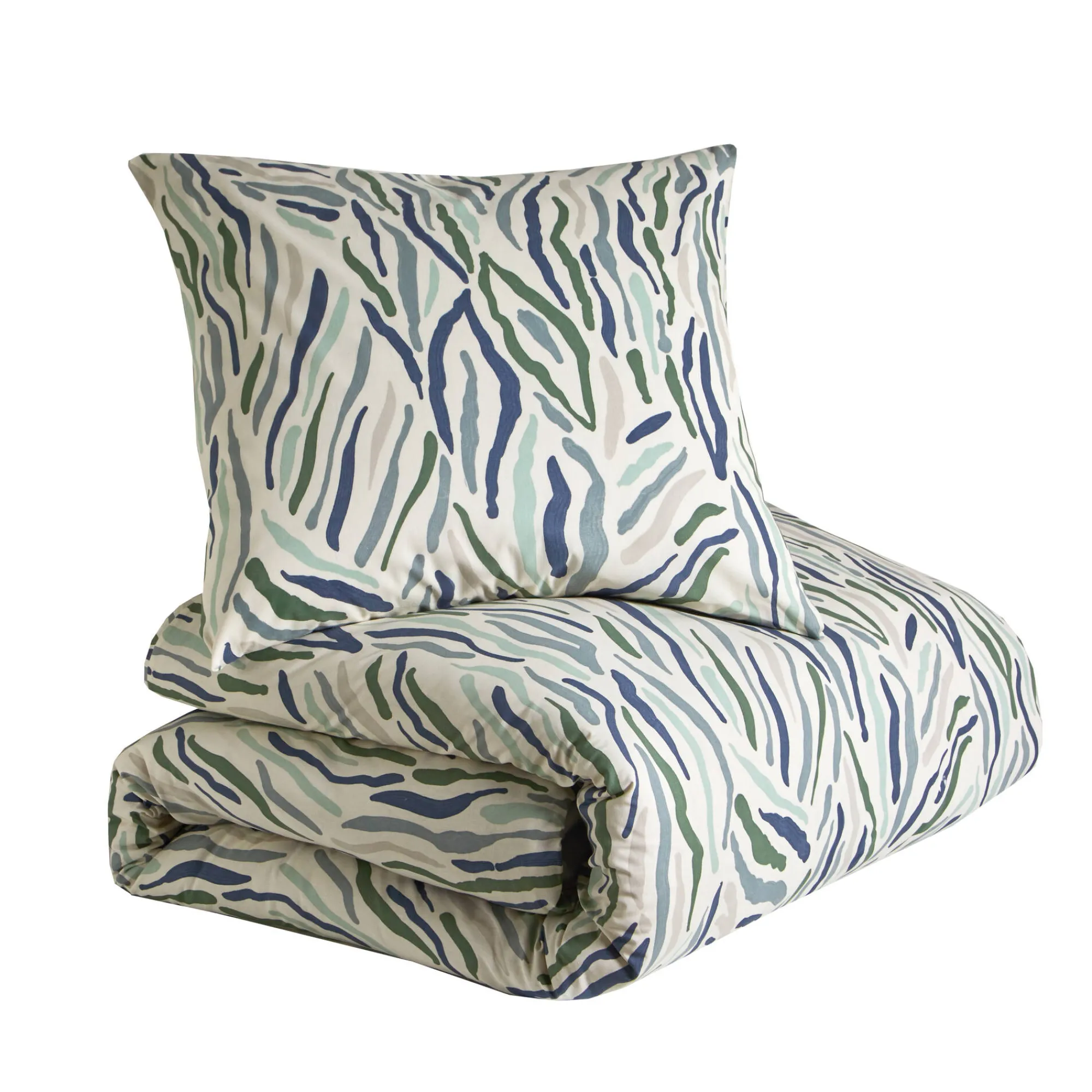 Delige Bedlinnenset<Blancheporte Lakenset Manu met geometrische print, in katoen zandkleur