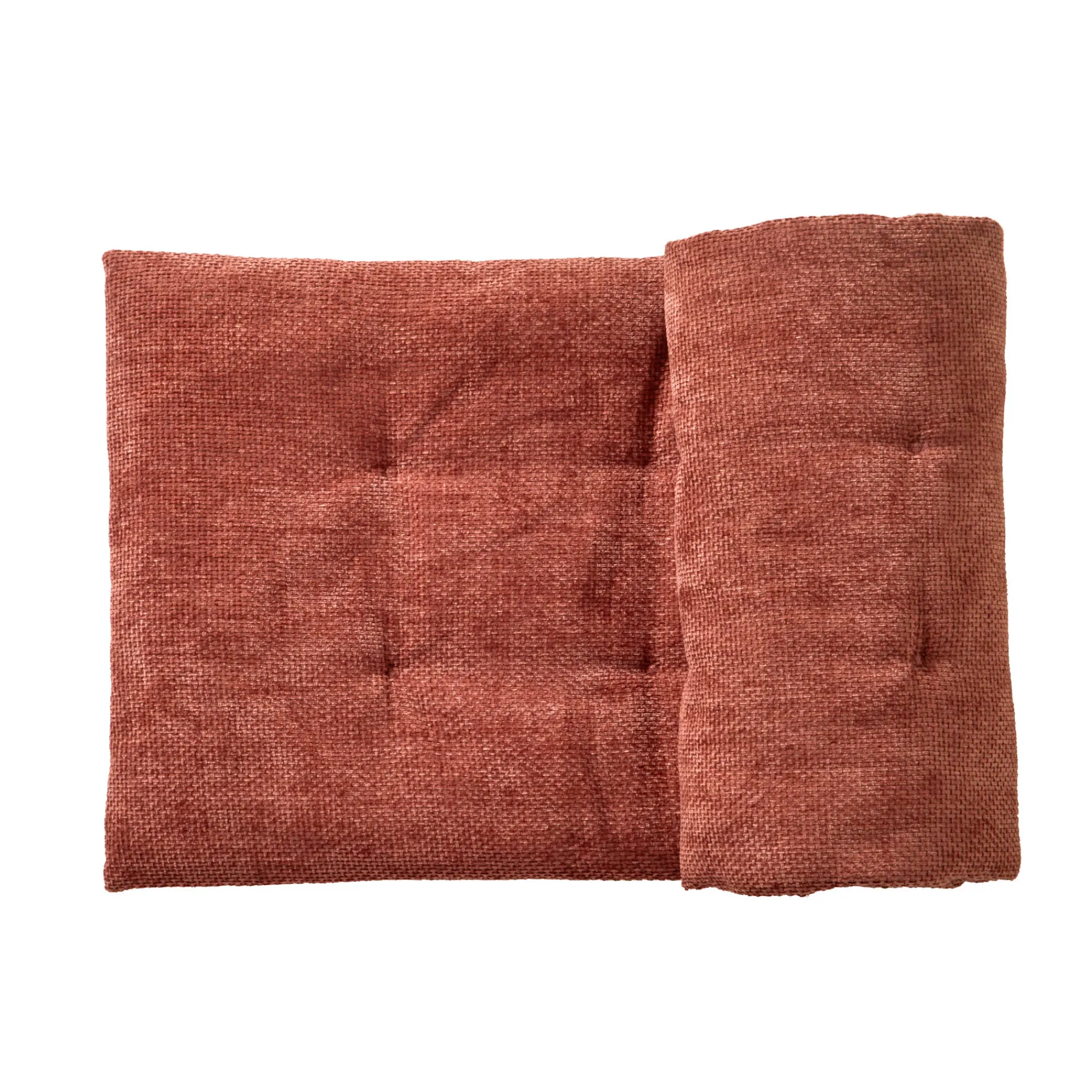 Vloerkussen<Blancheporte Lang zitbankkussen, chenilleweefsel blushroze