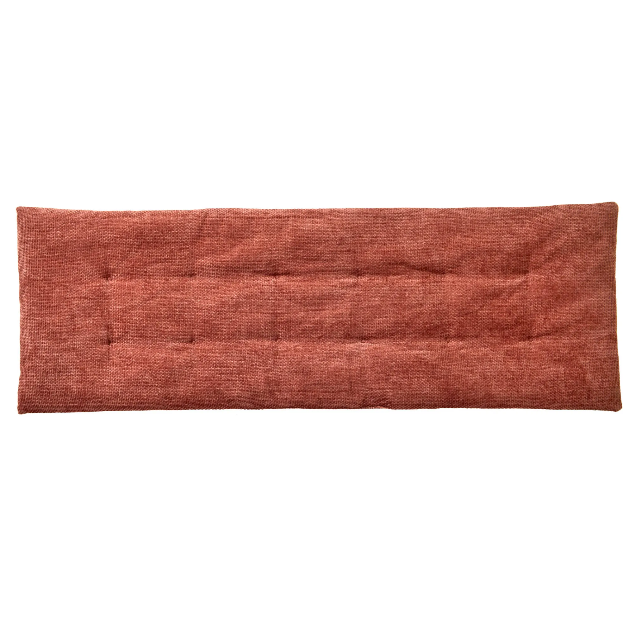 Vloerkussen<Blancheporte Lang zitbankkussen, chenilleweefsel blushroze