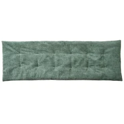 Vloerkussen<Blancheporte Lang zitbankkussen, chenilleweefsel groen