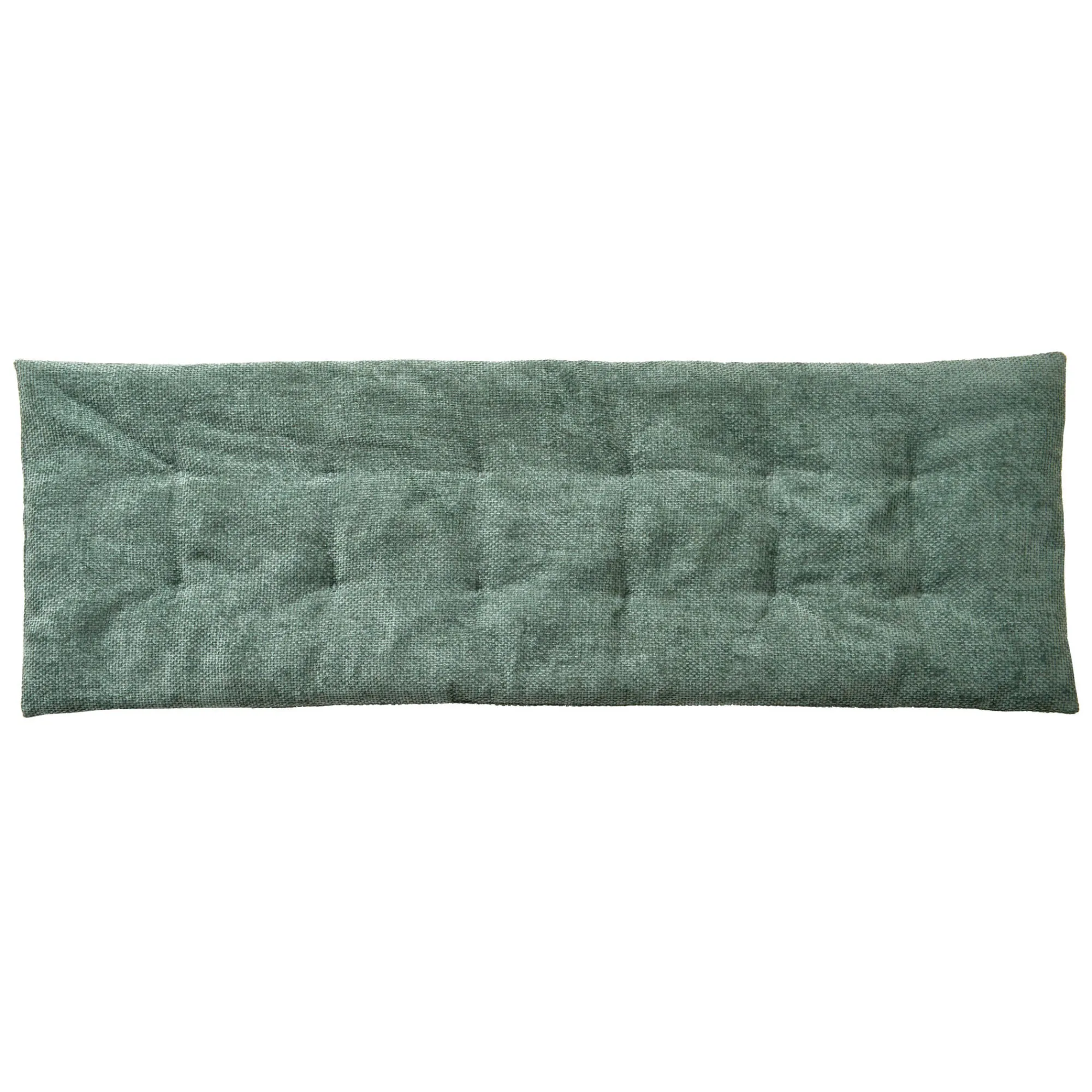 Vloerkussen<Blancheporte Lang zitbankkussen, chenilleweefsel groen