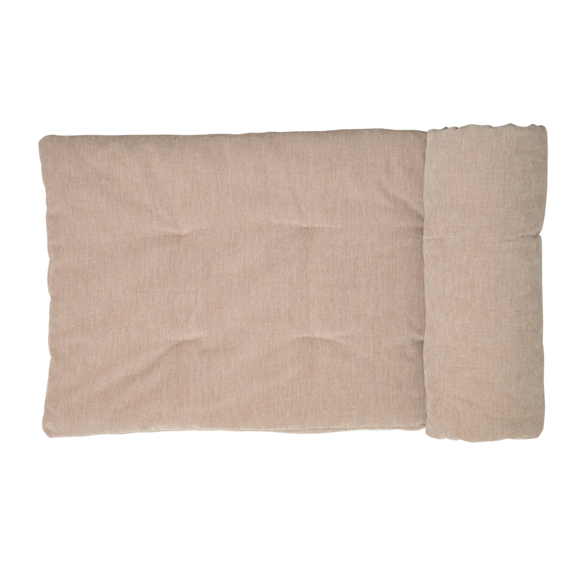 Vloerkussen<Blancheporte Lang zitbankkussen in chenille taupe