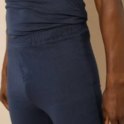 Ondergoed<Thermoperle Lange legging in molton - set van 2 marine