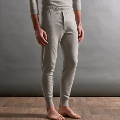 Ondergoed<Thermoperle Lange onderbroek in katoen ® - set van 2 chiné grijs