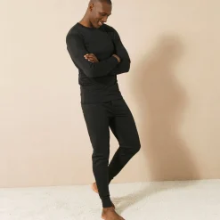 Ondergoed<Thermoperle Lange onderbroek in ® polyester - set van 2 zwart