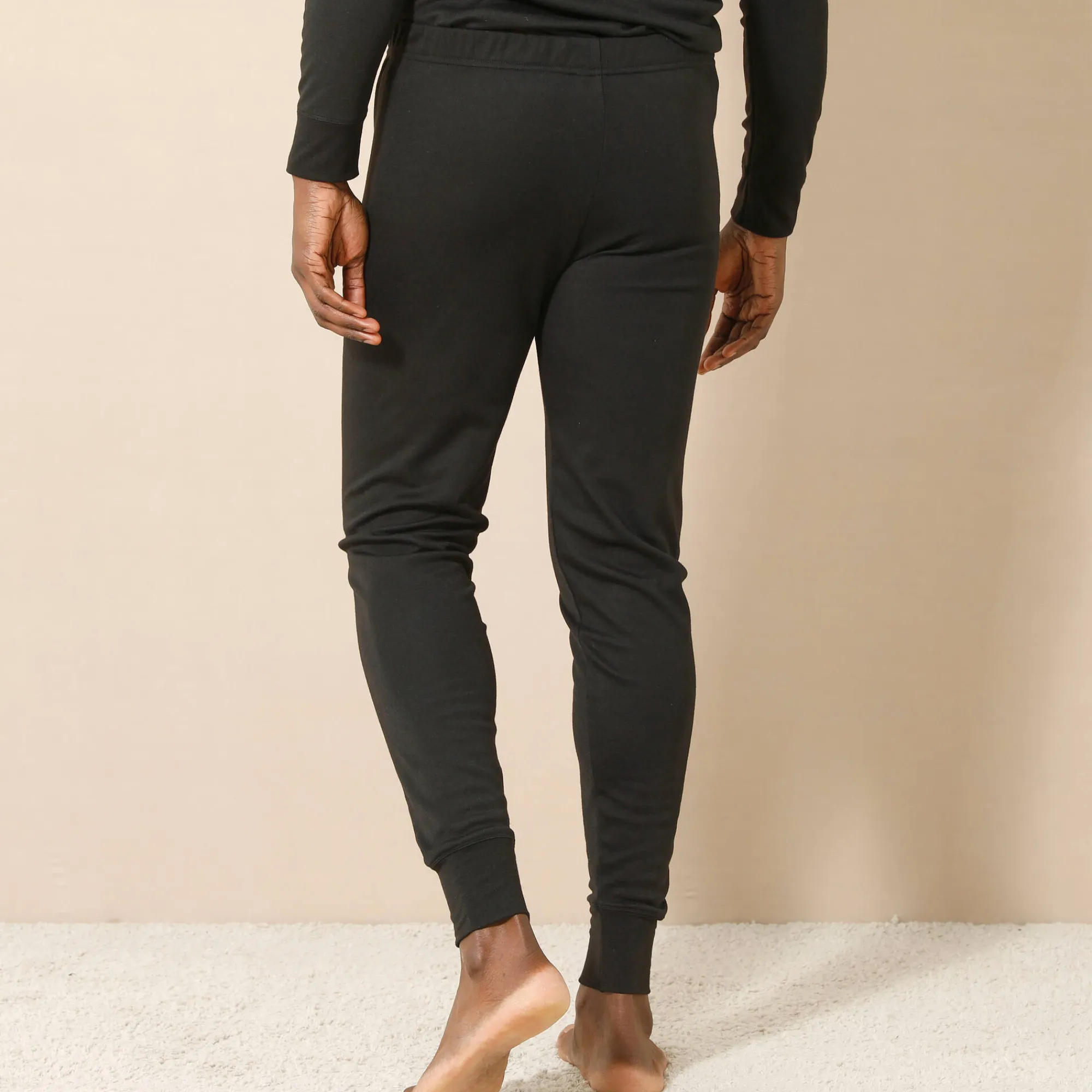 Ondergoed<Thermoperle Lange onderbroek in ® polyester - set van 2 zwart