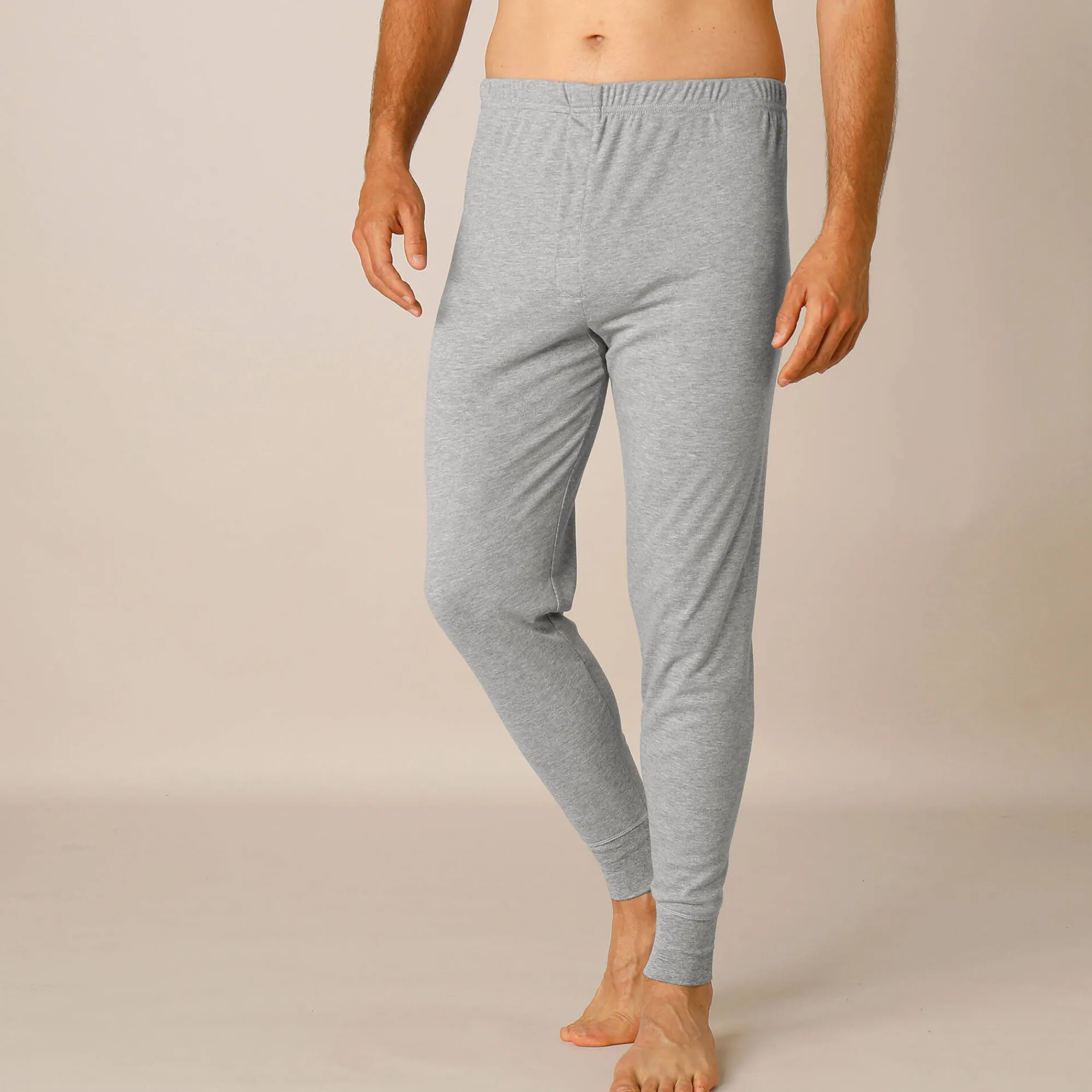 Ondergoed<Thermoperle Lange onderbroek in ® polyester - set van 2 chiné grijs
