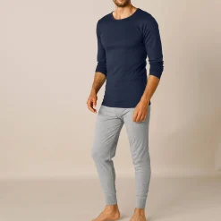 Ondergoed<Thermoperle Lange onderbroek in ® polyester - set van 2 chiné grijs