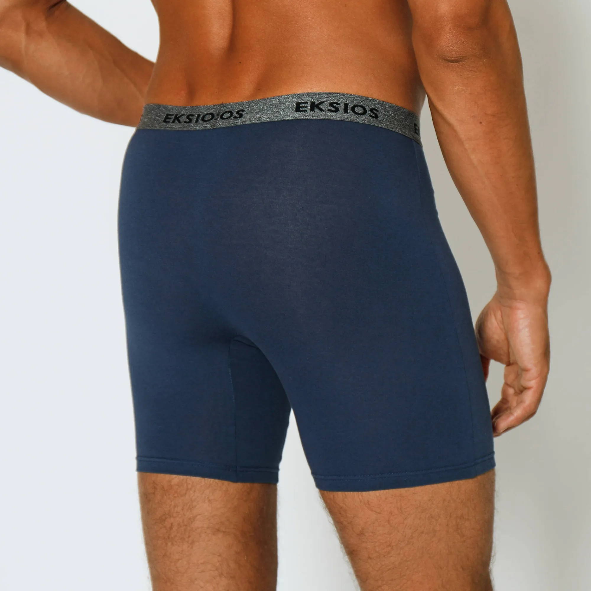 Ondergoed<Blancheporte Lange shorty in shortmodel - set van 2 zwart + grijsblauw