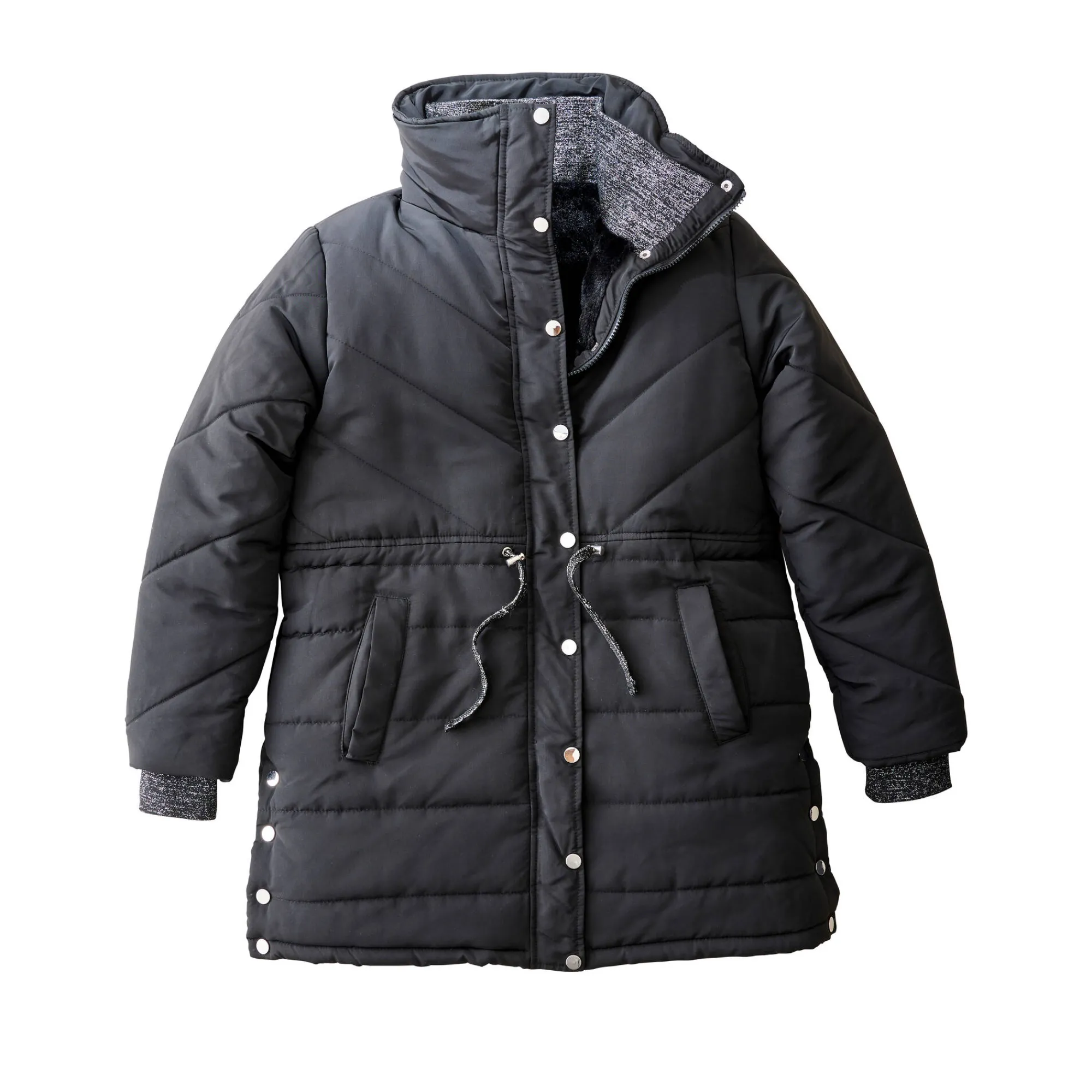 Parka En Donsjas<Blancheporte Lange waterafstotende en gematelasseerde jas zwart