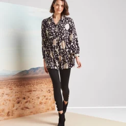 Legging<Blancheporte Legging, boutons fantaisie zwart