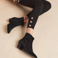 Legging<Blancheporte Legging, boutons fantaisie zwart