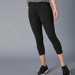 Legging|Broek<Blancheporte 3/4-legging in biokatoen zwart