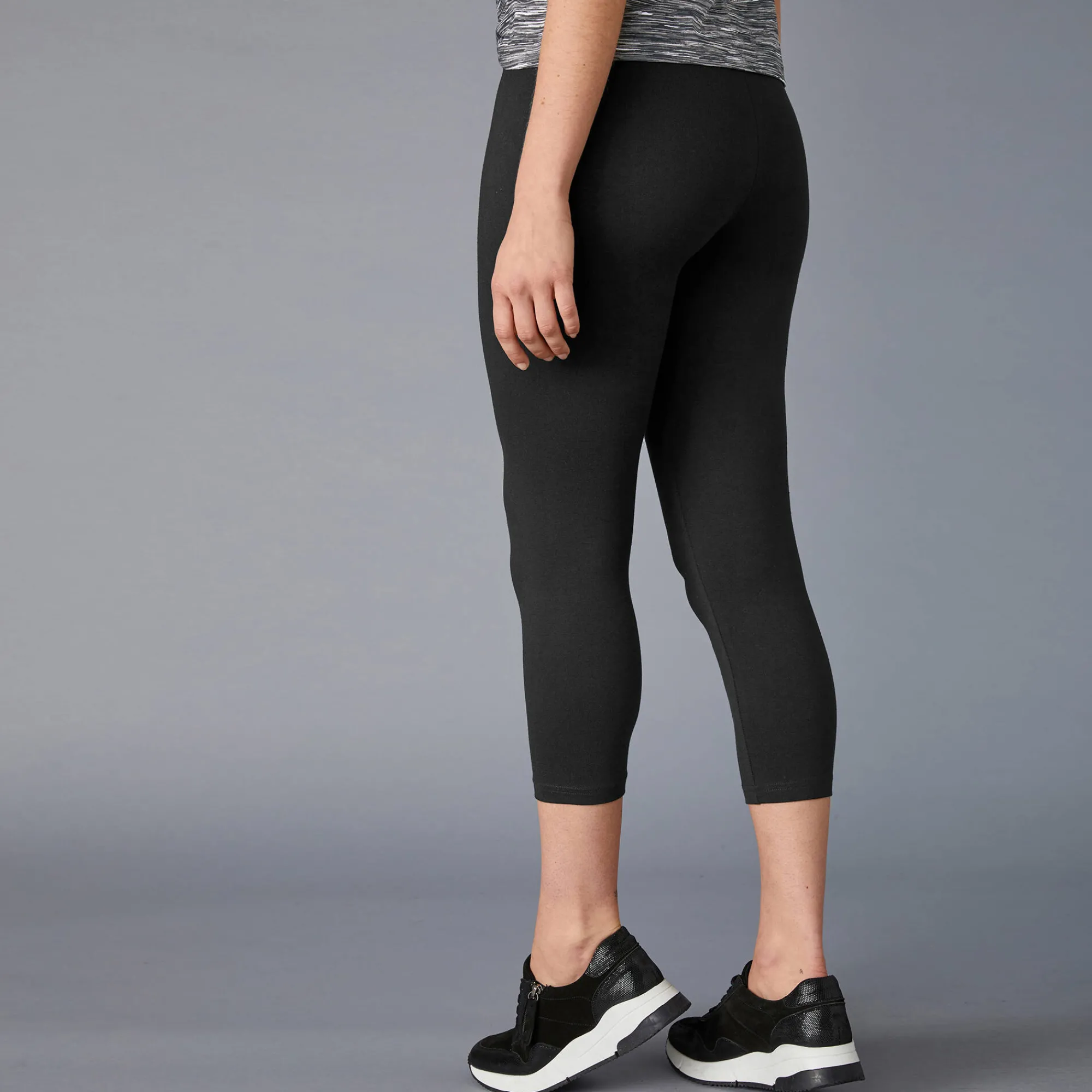 Legging|Broek<Blancheporte 3/4-legging in biokatoen zwart