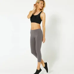 Legging|Broek<Blancheporte 3/4-legging in biokatoen antraciet