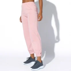 Broek<Blancheporte 7/8-legging in biokatoen grijsroze