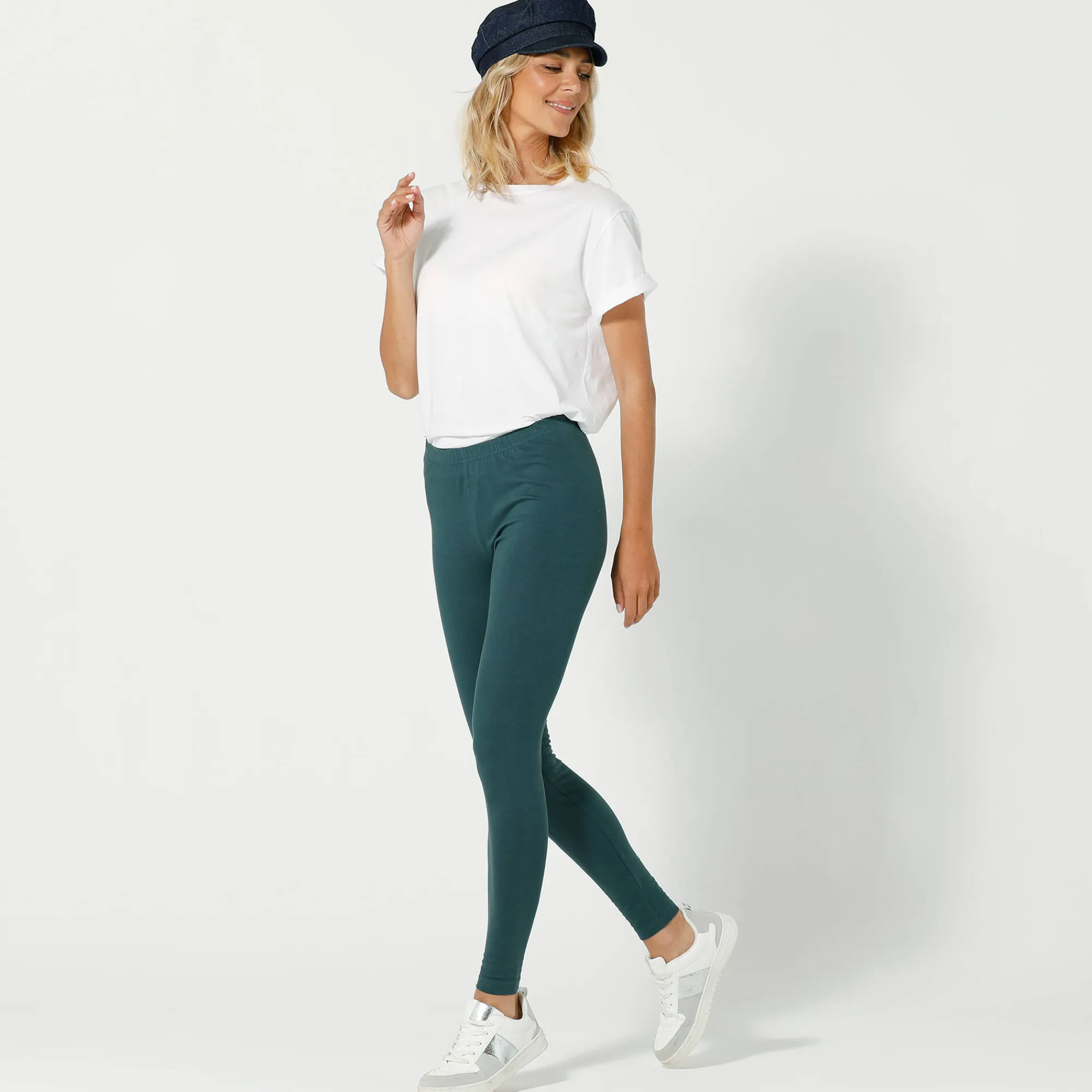 Legging|Broek<Blancheporte Legging in jerseytricot donkergroen