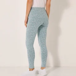 Legging<Blancheporte Legging in jerseytricot met grafische print grijsblauw