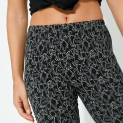 Legging<Blancheporte Legging in jerseytricot met grafische print zwart