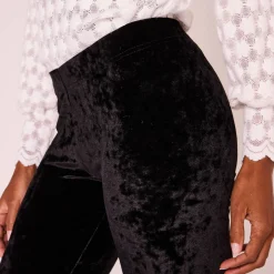 Feestoutfits Dames|Legging<Blancheporte Legging in velourstricot zwart