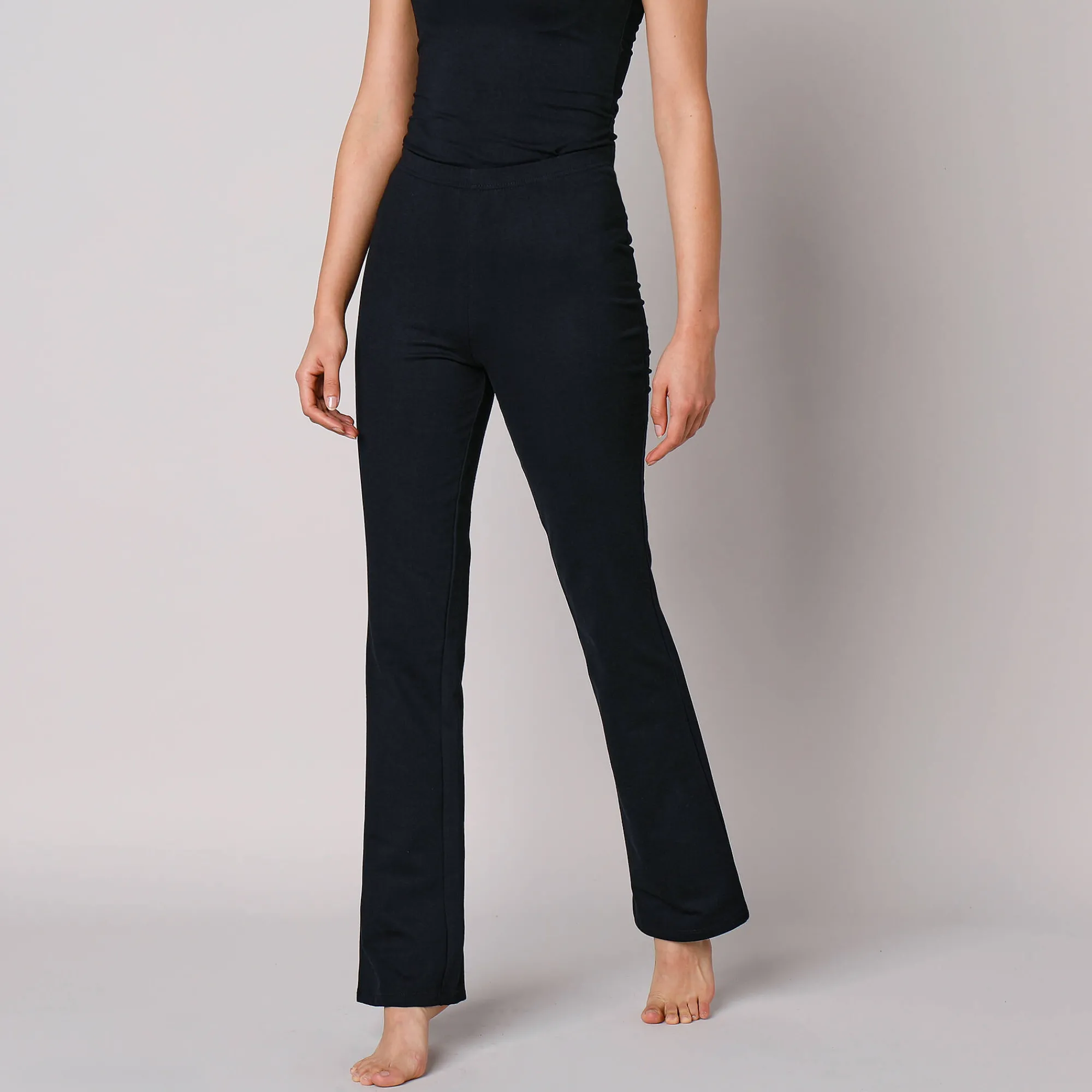 Legging<Blancheporte Legging in warm molton, trompetmodel zwart
