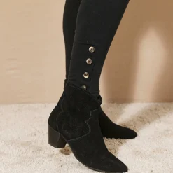 Legging<Blancheporte Legging met fantasieknopen zwart