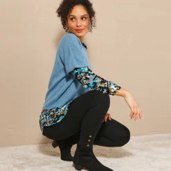 Legging<Blancheporte Legging met fantasieknopen zwart