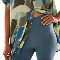 Legging<Blancheporte Legging met hoge taille, platte buik pauwblauw