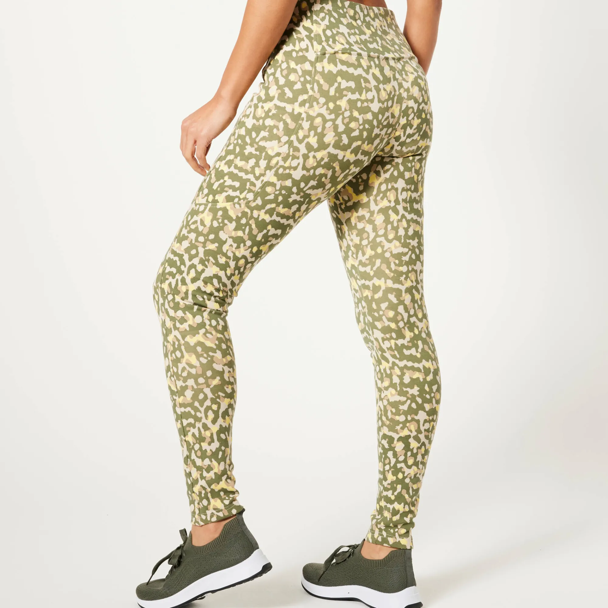 Legging<Blancheporte Legging met zakje, bedrukt kaki