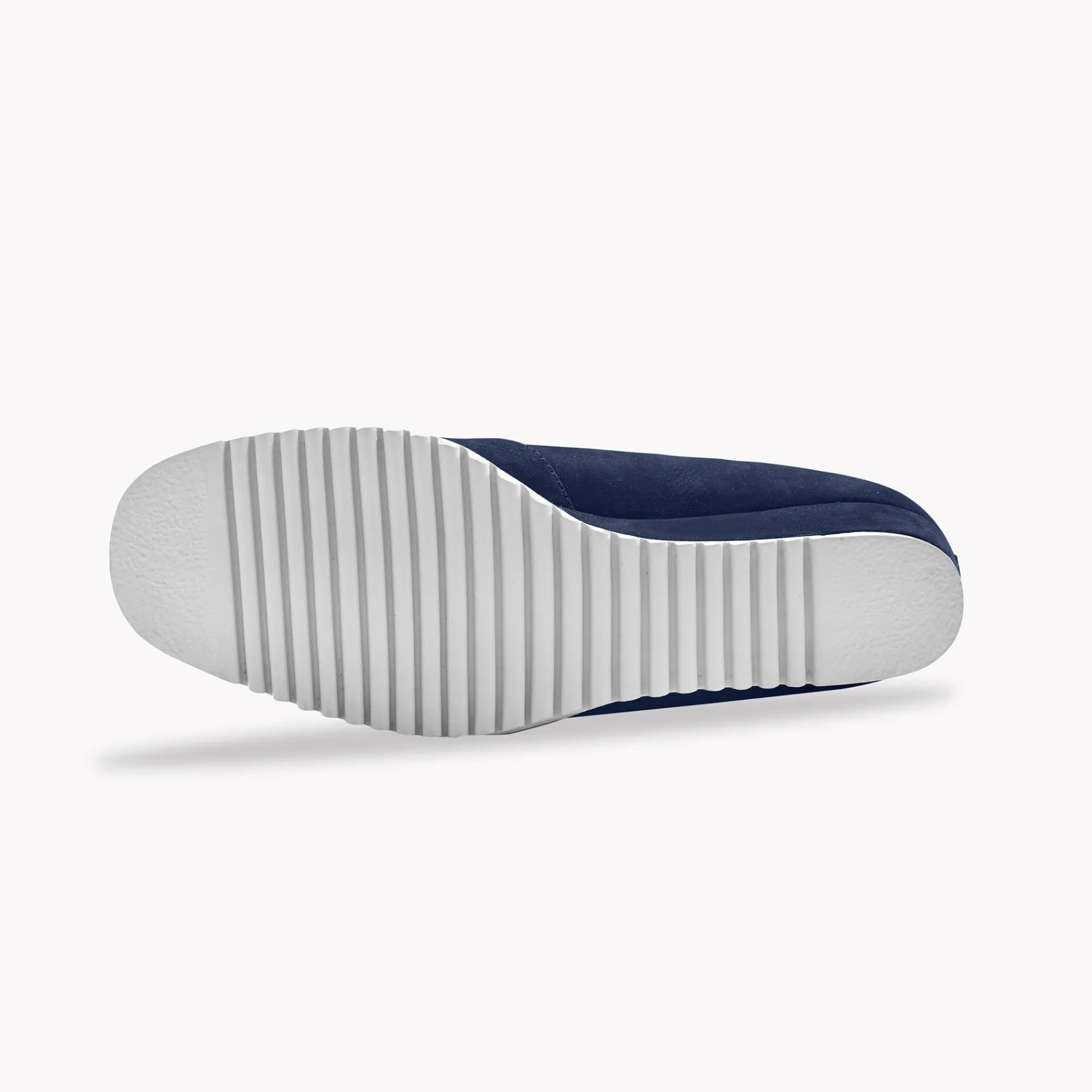 Ballerina's|Schoenen<Blancheporte Leren ballerina's met sleehak - marine