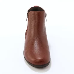 Bottines En Boots|Schoenen<Blancheporte Leren boots bordeaux
