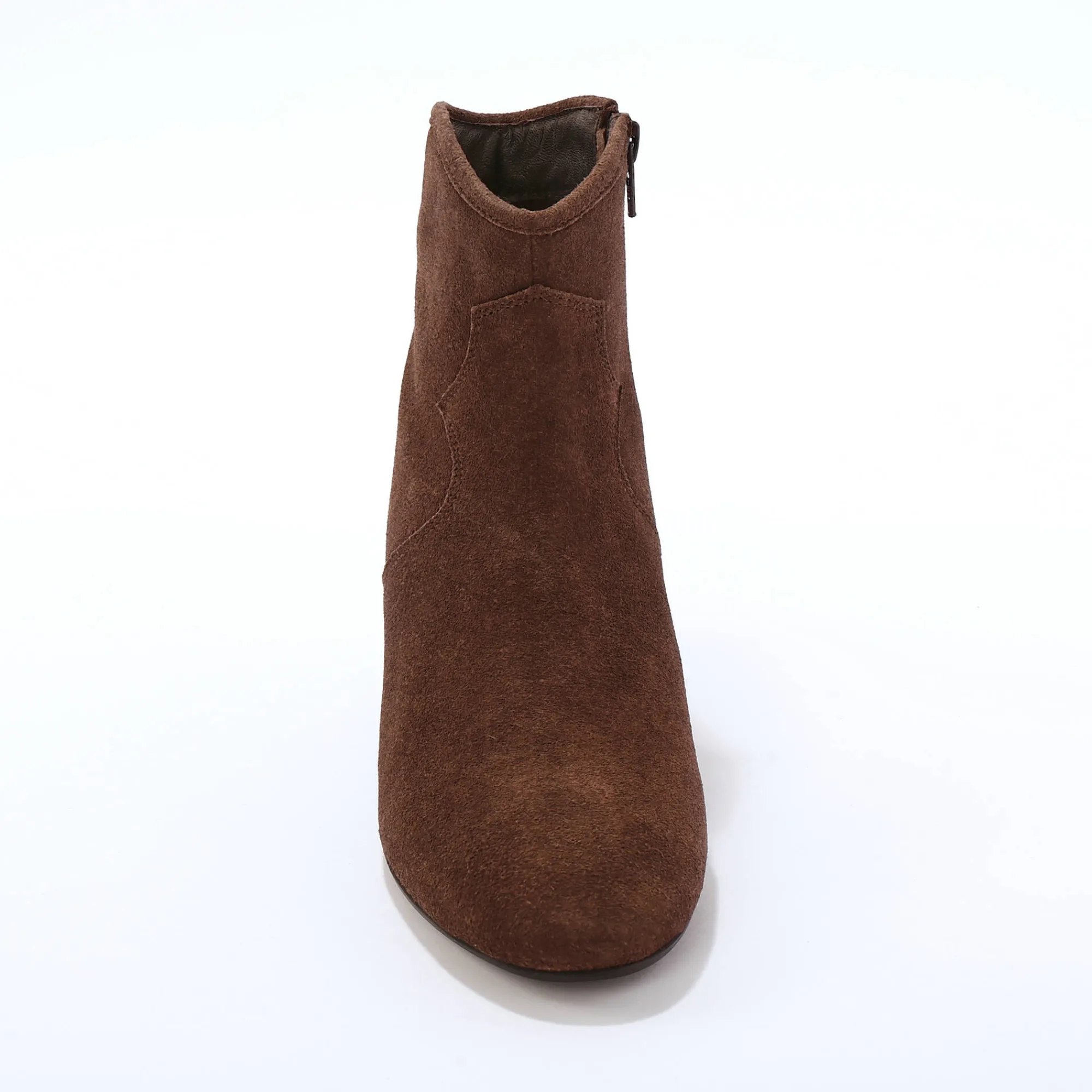 Bottines En Boots|Schoenen<Blancheporte Leren boots in westernstijl chocolade