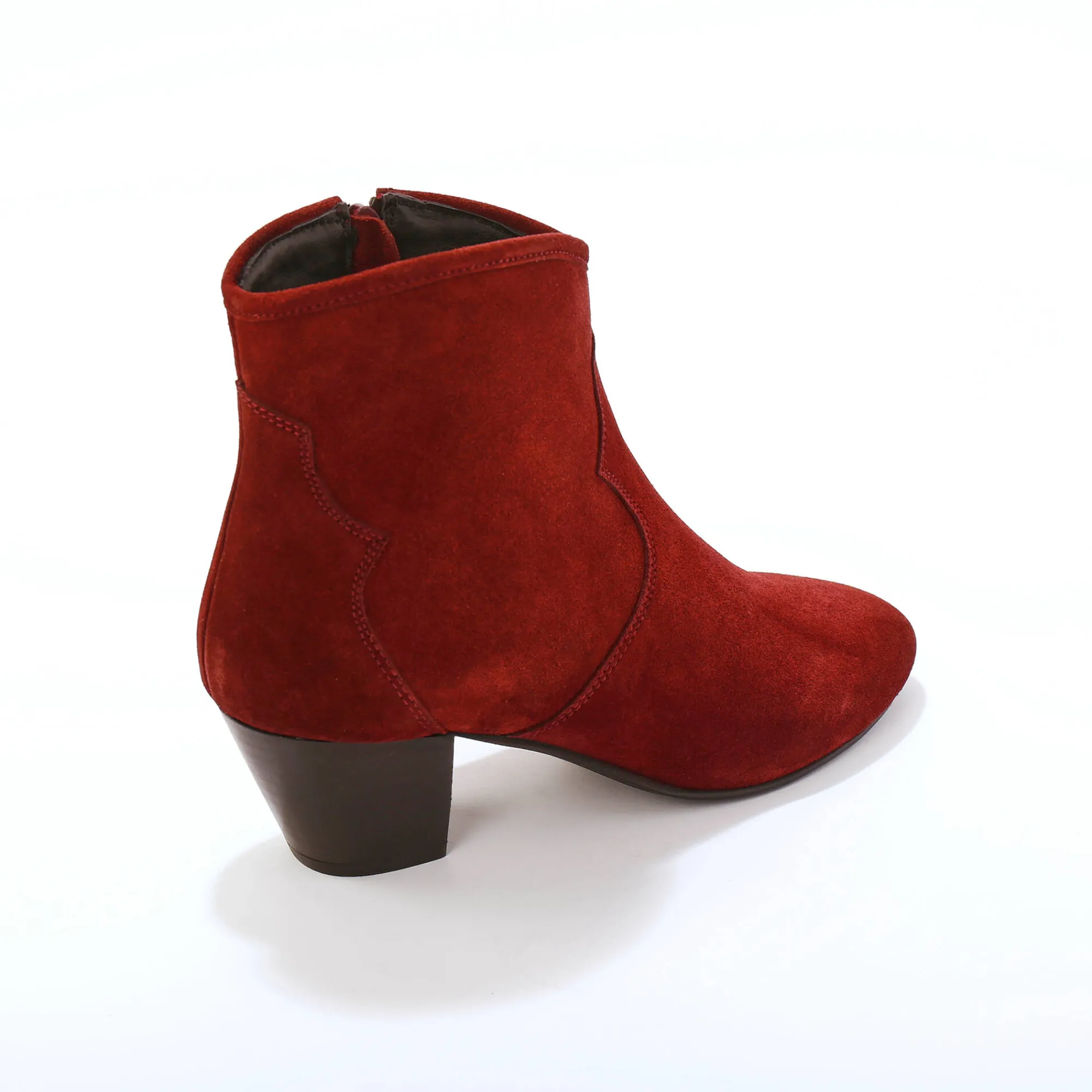 Feestelijke Schoenen|Bottines En Boots<Blancheporte Leren boots in westernstijl bordeaux