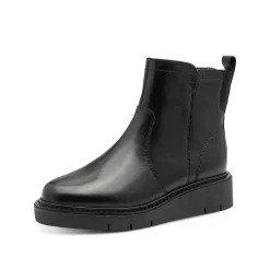 Bottines En Boots|Schoenen<Tamaris Leren boots met comfortbreedte, zwart