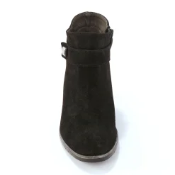 Bottines En Boots|Schoenen<Blancheporte Leren boots met hak zwart
