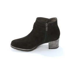 Bottines En Boots|Schoenen<Blancheporte Leren boots met hak zwart