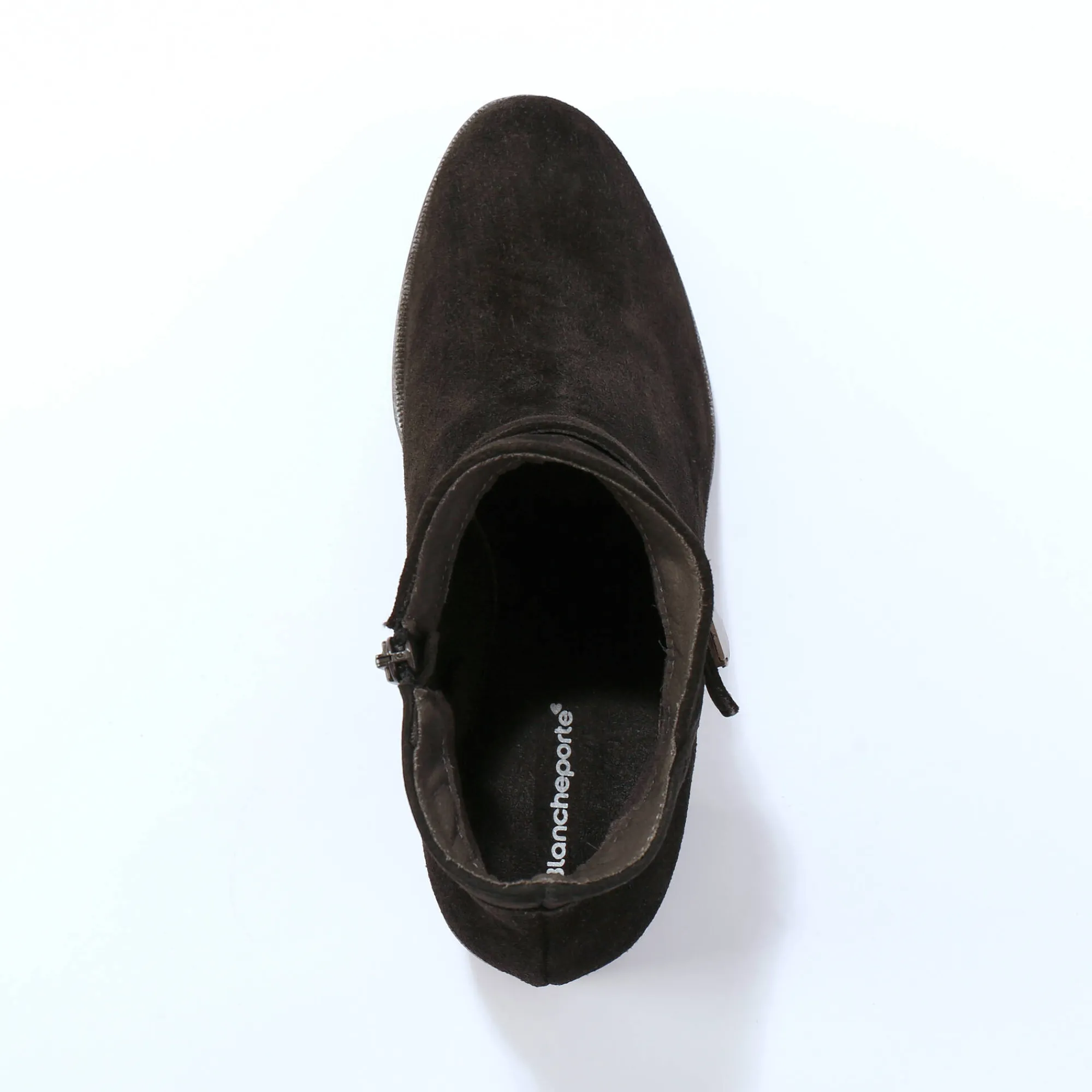 Bottines En Boots|Schoenen<Blancheporte Leren boots met hak zwart