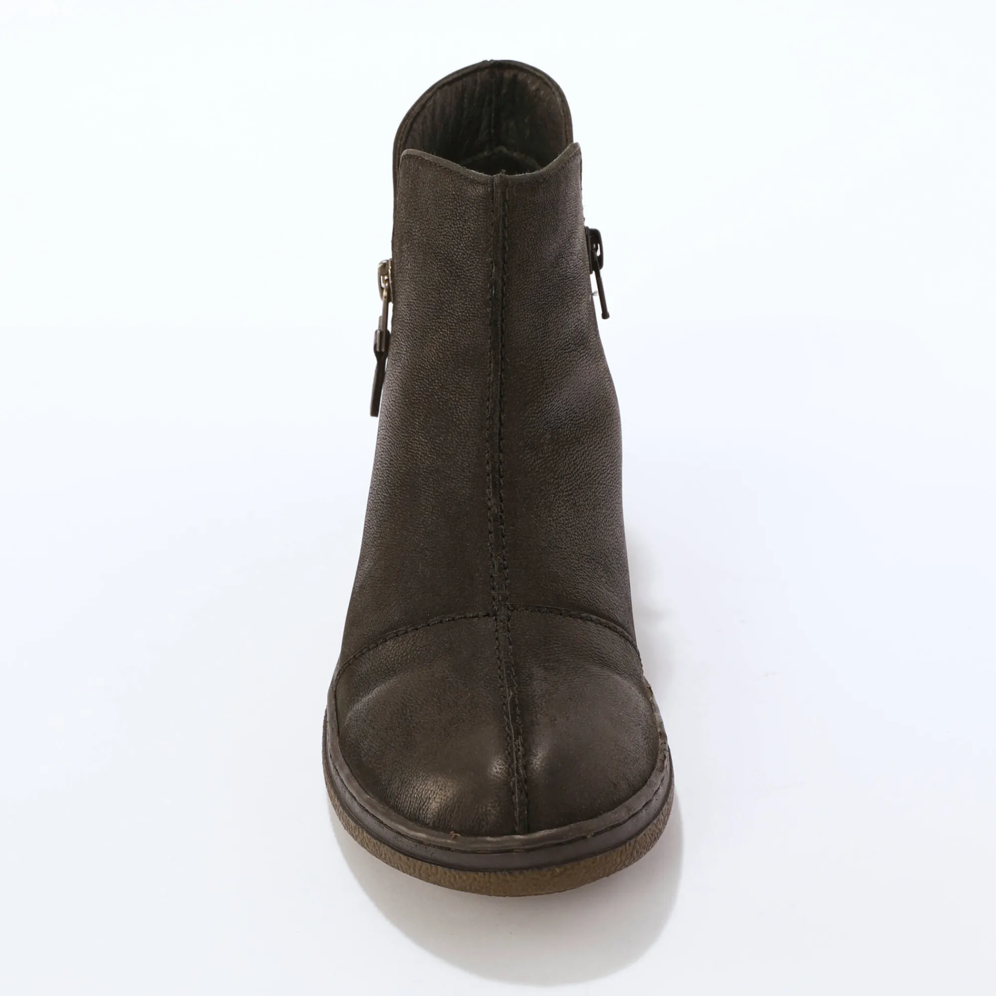 Bottines En Boots|Schoenen<Blancheporte Leren boots met rits zwart