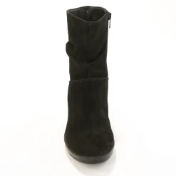 Bottines En Boots|Schoenen<Blancheporte Leren boots met sleehak zwart